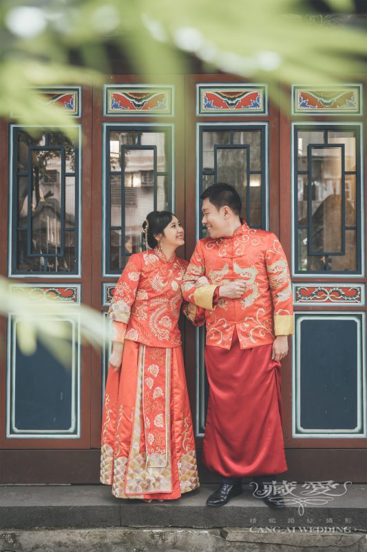 中式婚紗 林家花園