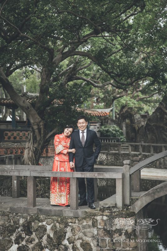 中式婚紗 林家花園