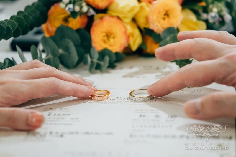 結婚登記 新人 戒指